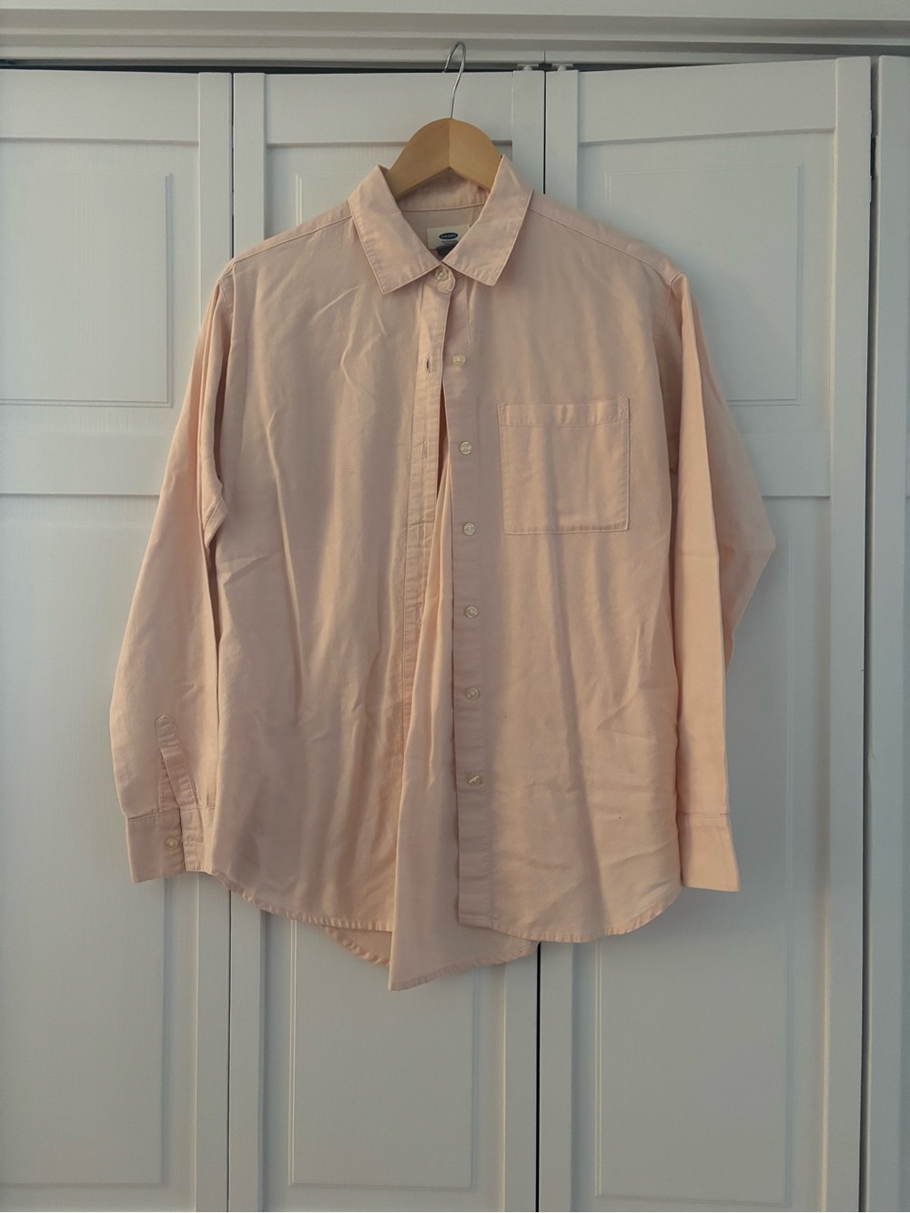 Baby pink button down